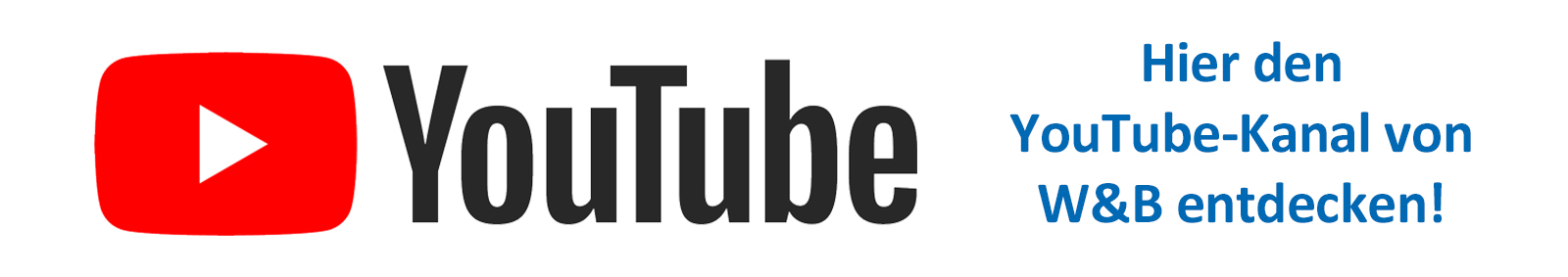 YouTube Logo und Kanalwerbung