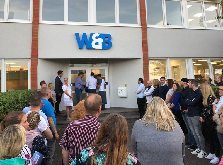 Einweihungsfeier des neuen W&B Firmengebäudes in Lübeck